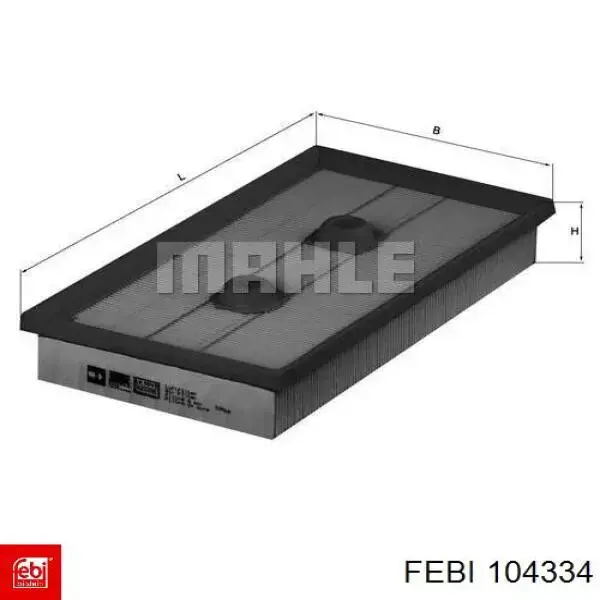Елемент повітряного фільтра Febi 104334 ціна, від 8.73 USD