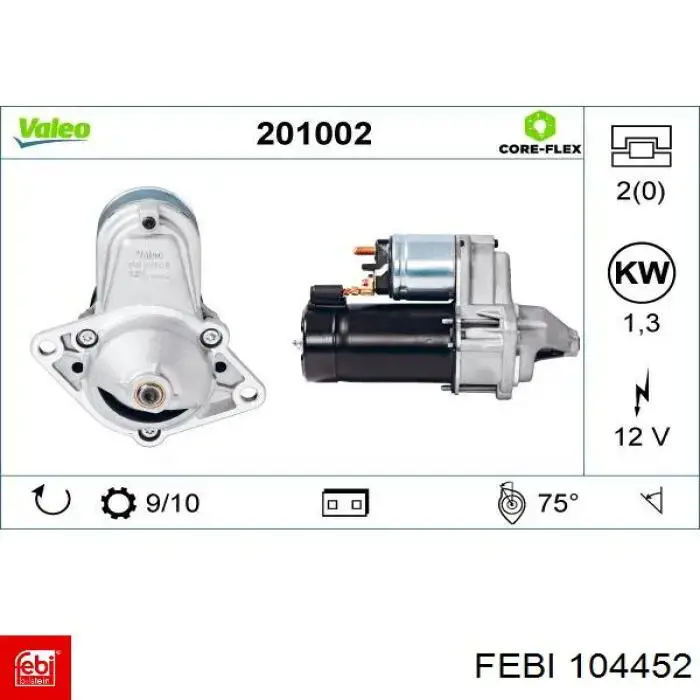 Буфер-відбійник амортизатора переднього Febi 104452 ціна, від 8.85 USD