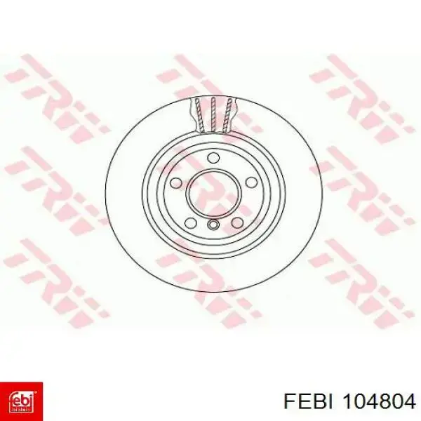 Гальмівні диски 104804 Febi
