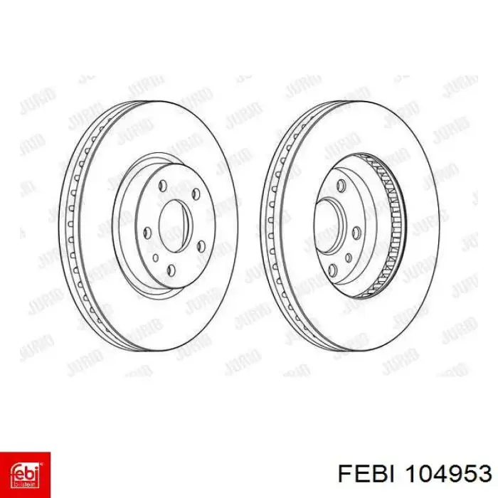 Купити 104953 Febi Ротор гальмівний