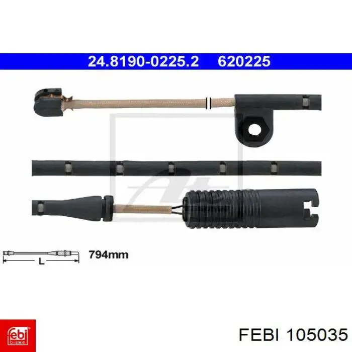 Диск зчеплення 105035 Febi