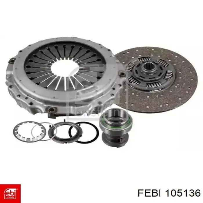 Комплект зчеплення (3 частини) Febi 105136 ціна, від 679.94 USD