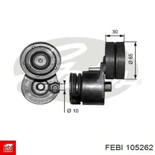 Вижимний підшипник Febi 105262 ціна, від 84.76 USD
