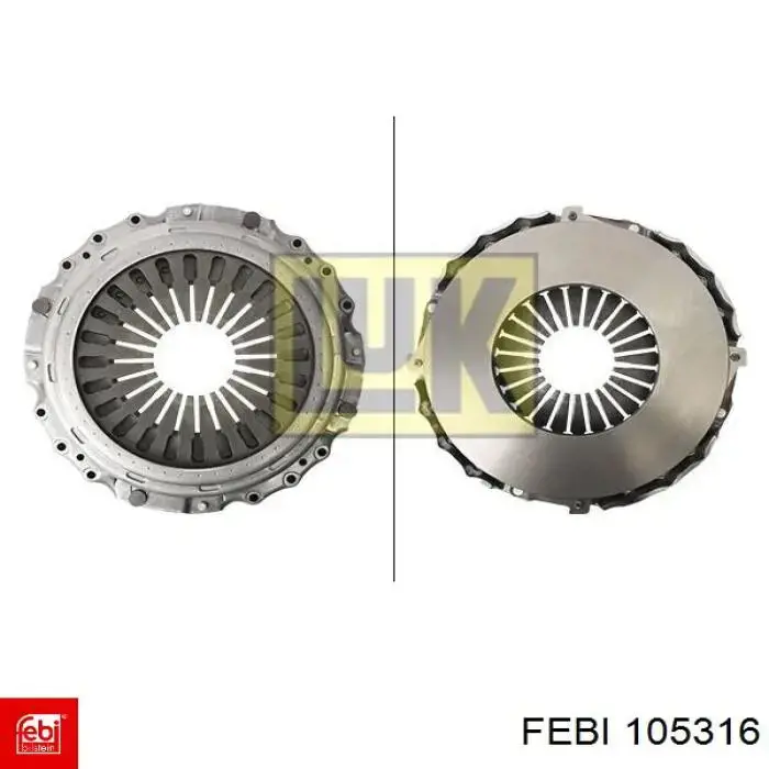 Пелюстковий кошик зчеплення Febi 105316 ціна, від 390.18 USD