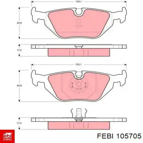 Елемент повітряного фільтра Febi 105705 ціна, від 6.75 USD