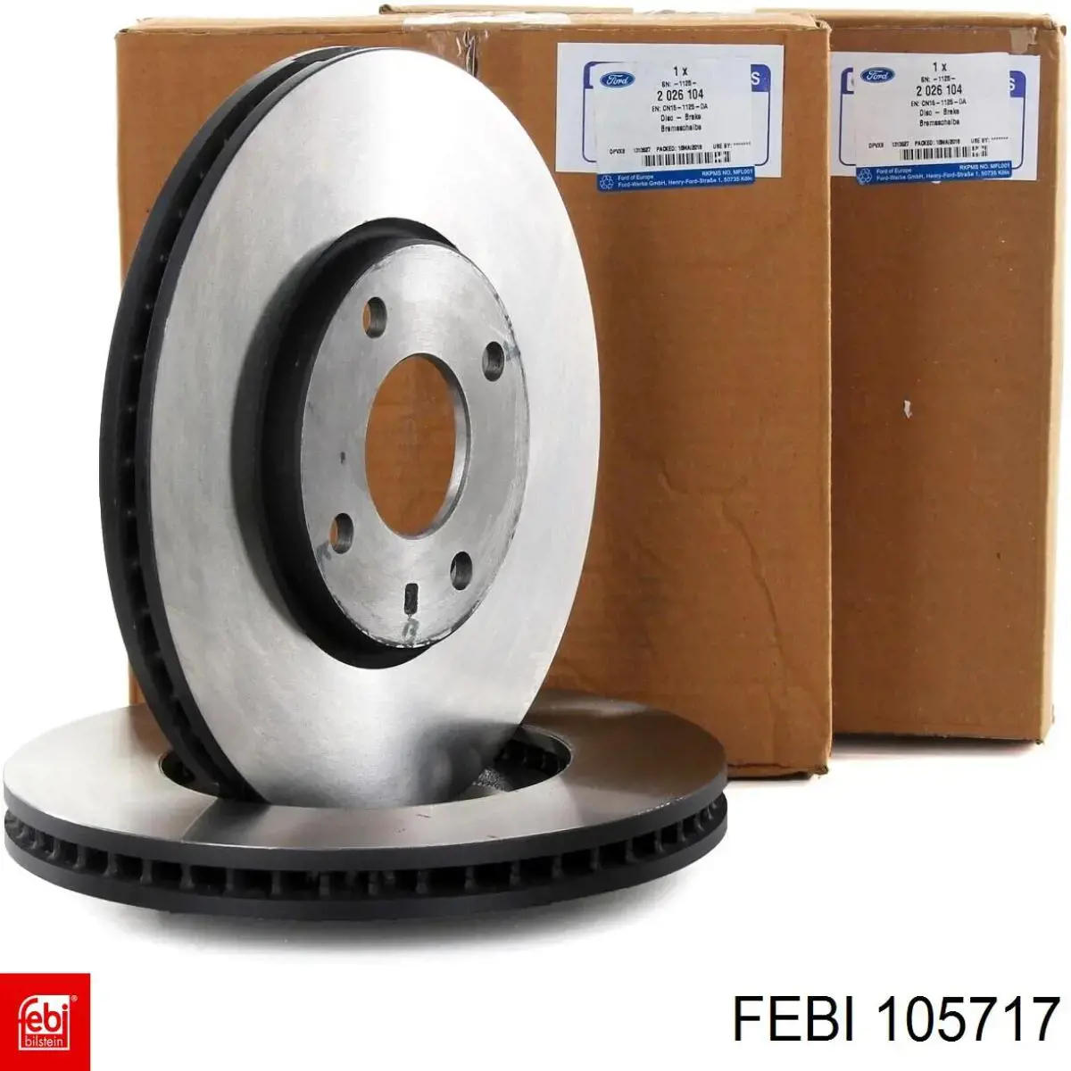 Диск переднього гальма Febi 105717 ціна, від 45.90 USD