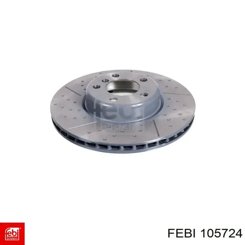 105724 Febi диск гальмівний передній