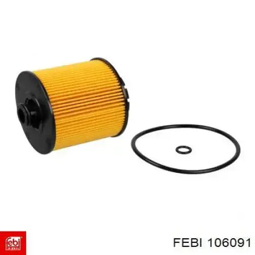 Елемент повітряного фільтра Febi 106091 ціна, від 11.54 USD