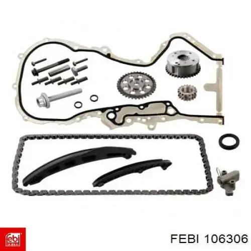 Ланцюг ГРМ, комплект, верхня Febi 106306 ціна, від 444.74 USD