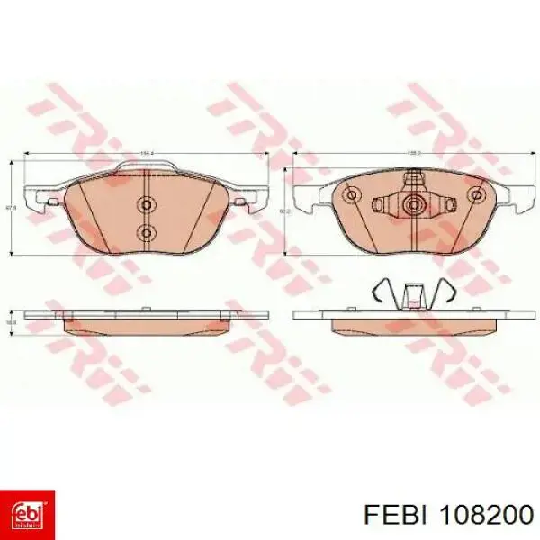Купити 108200 Febi Диск заднього гальма