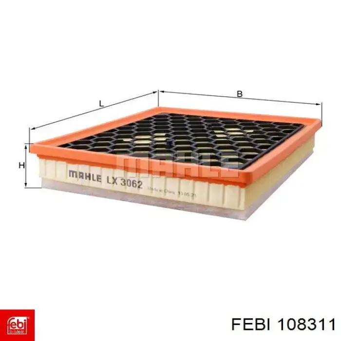Фільтр повітряний Febi 108311