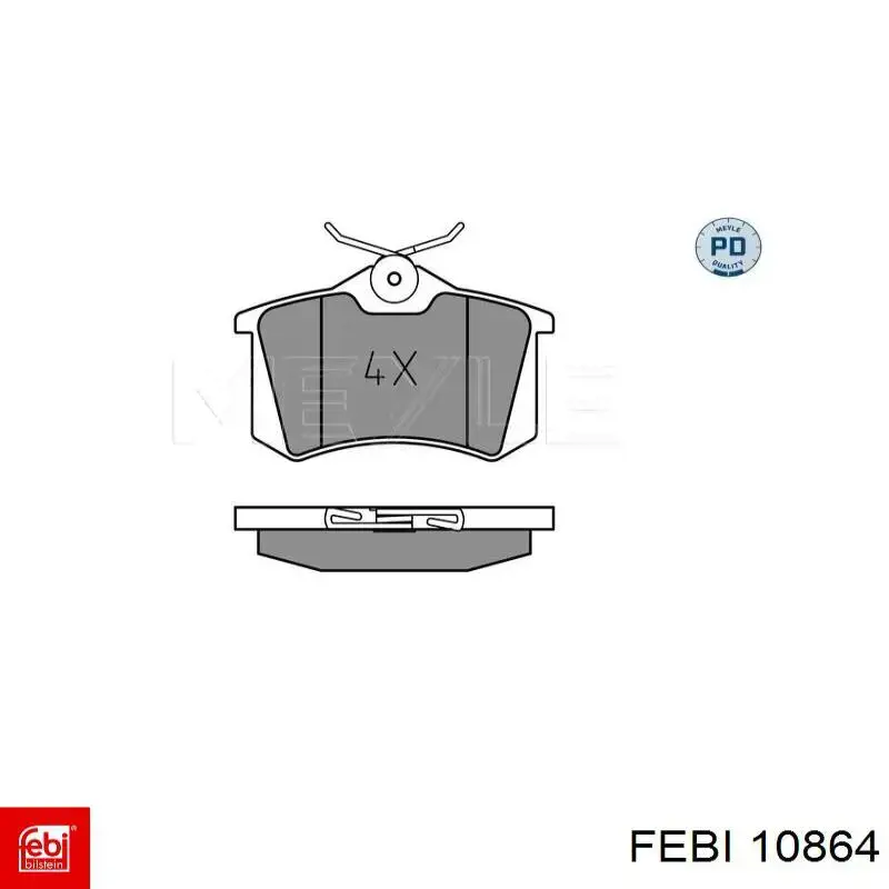 Сайлентблок задньої балки/підрамника Febi 10864 ціна, від 16.72 USD