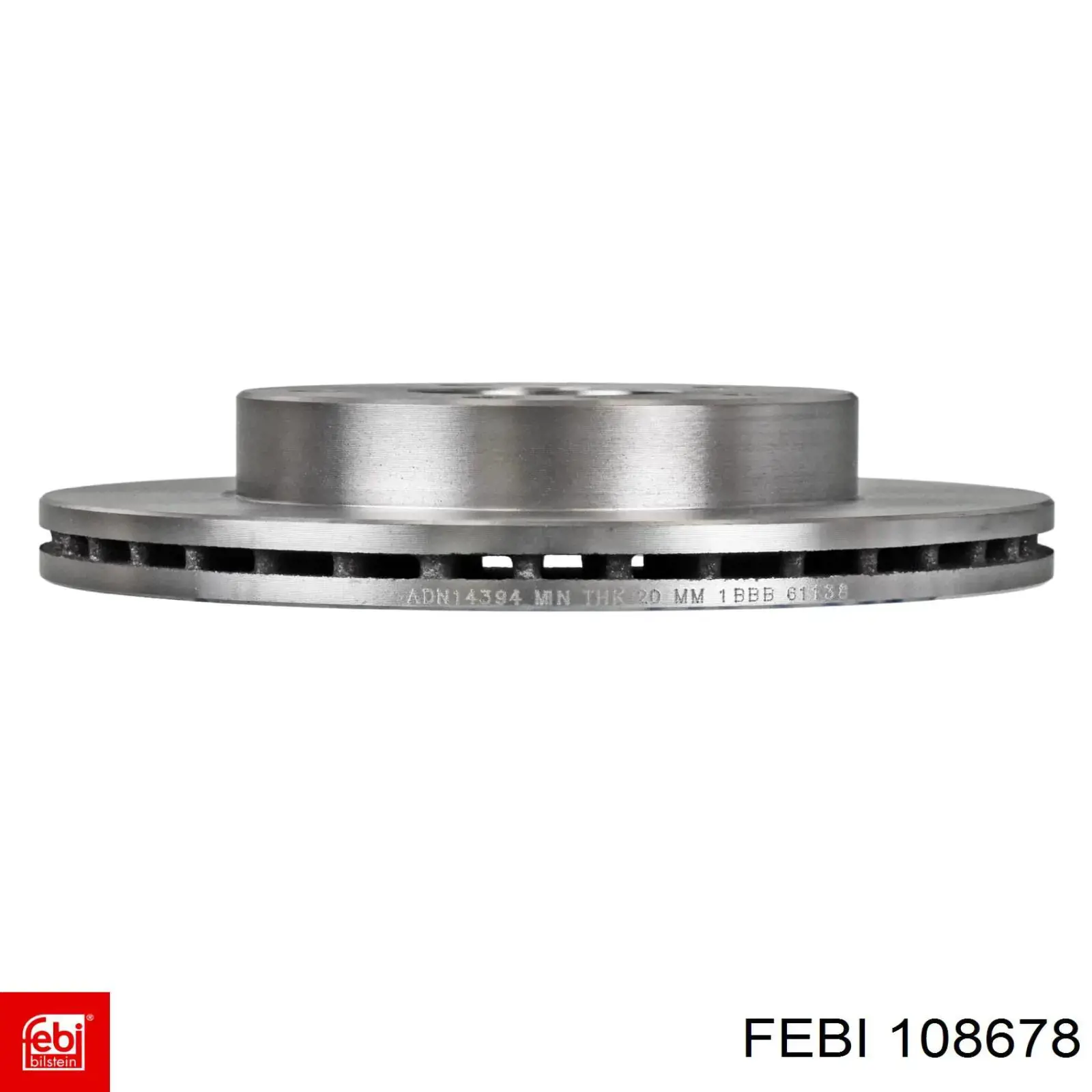 Диск переднього гальма Febi 108678 ціна, від 32.13 USD