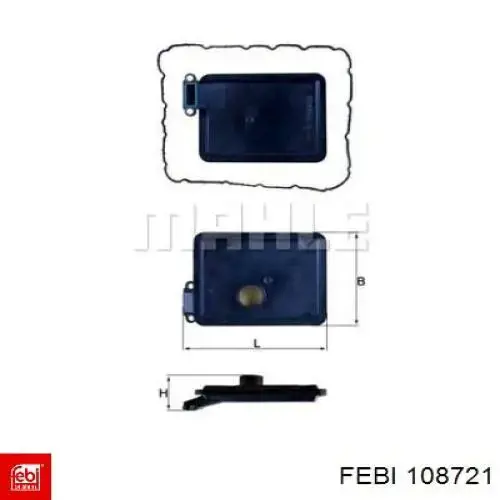 Фільтр коробки автомат Febi 108721 ціна, від 10.15 USD