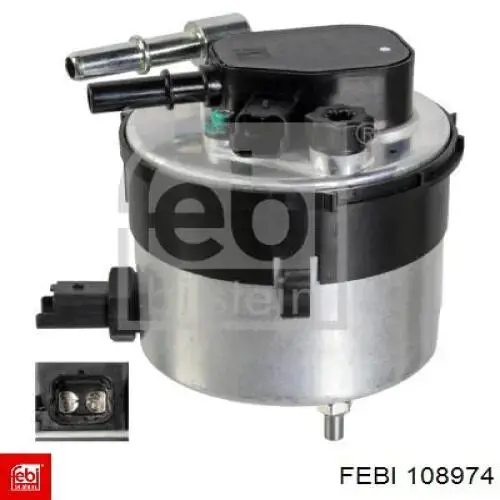 Фільтр тонкого очищення палива Febi 108974 ціна, від 41.43 USD