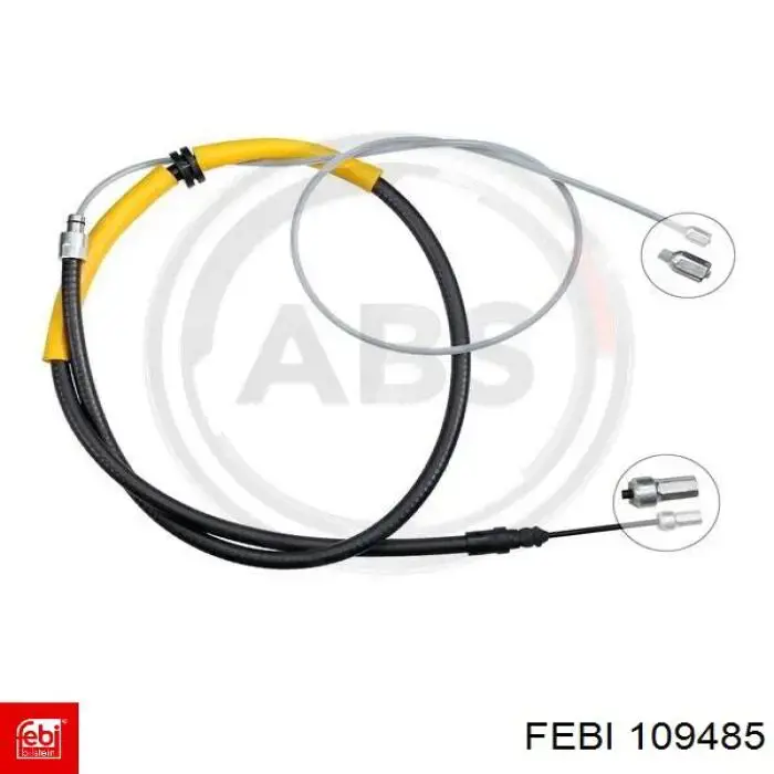 Трос ручного гальма задній, правий/лівий Febi 109485 ціна, від 15.36 USD