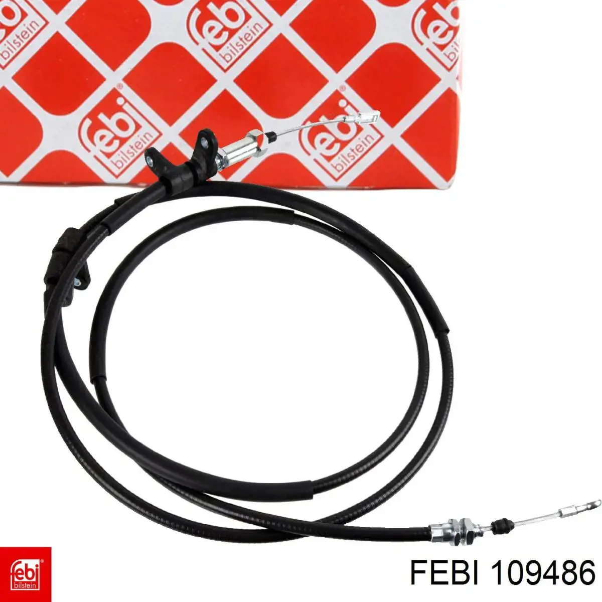 Трос стоянкового гальма передній Febi 109486 ціна, від 24.70 USD