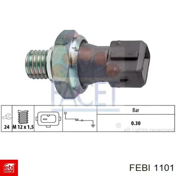 Подушка (опора) двигуна, задня Febi 1101 ціна, від 30.97 USD