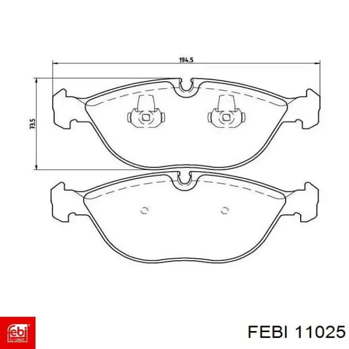Купити 11025 Febi ГРМ ремень