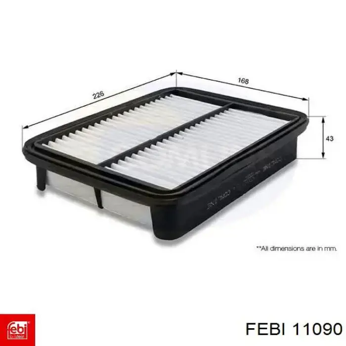 Радіатор пічки 11090 Febi