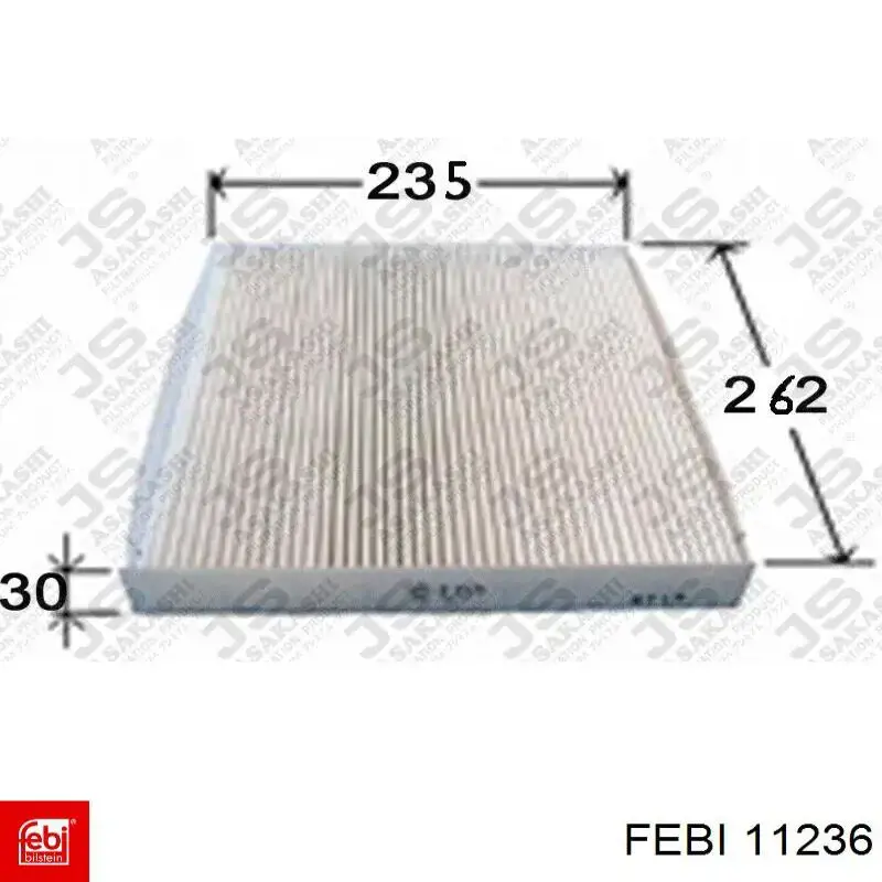 Фільтр повітряний обігрівача Febi 11236 ціна, від 8.98 USD