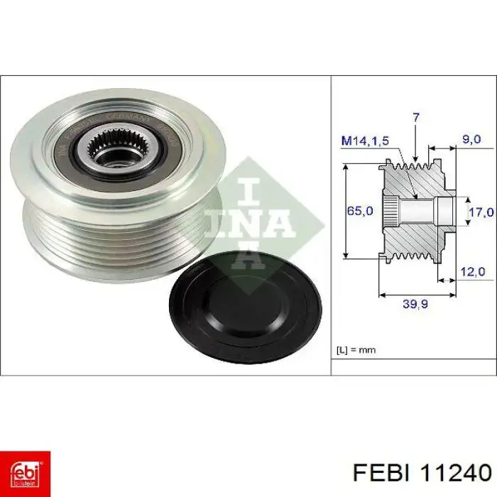 Фільтр салону 11240 Febi