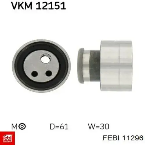 Ролик натяжителя ременя газорозподілу Febi 11296 ціна, від 22.54 USD