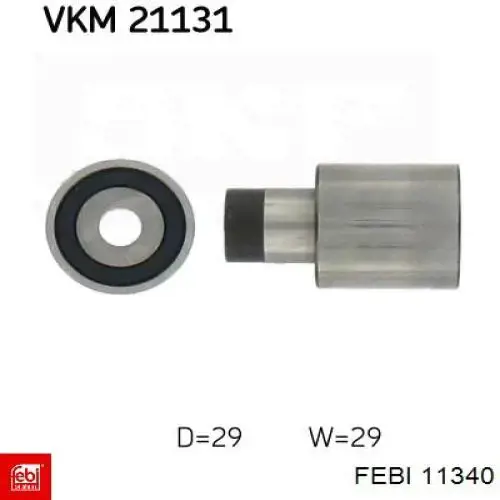 Купити 11340 Febi Ролик паразитний ГРМ
