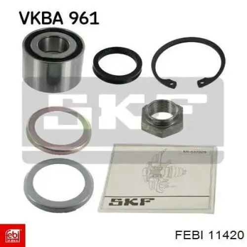 Підшипник маточини задньої Febi 11420 ціна, від 15.12 USD