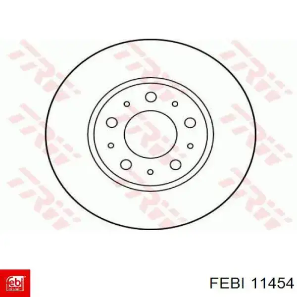 11454 Febi диск гальмівний передній