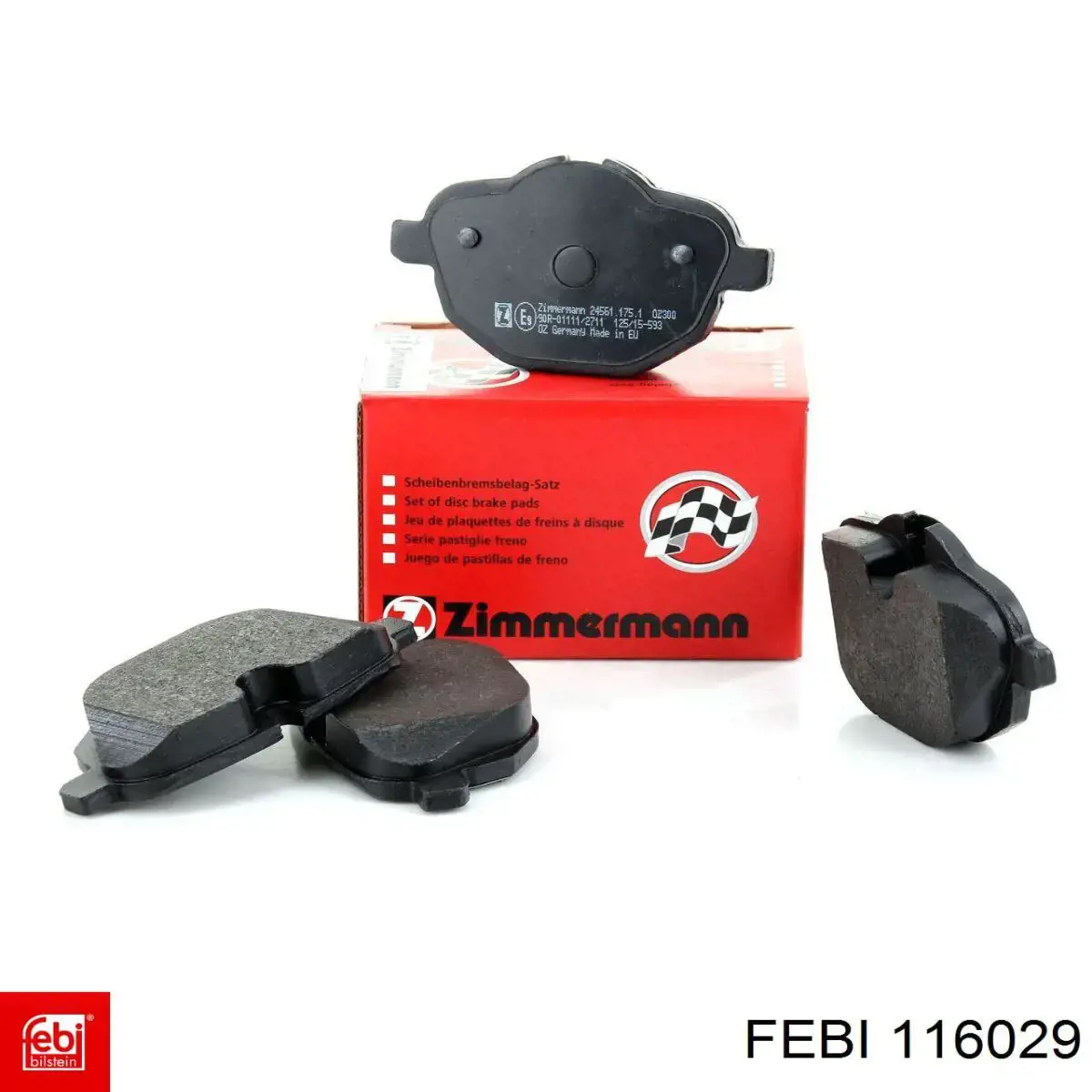 Задні дискові колодки Febi 116029