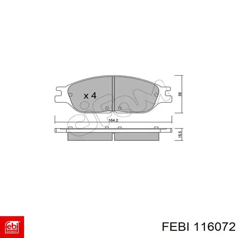 Гальмівні колодки Remsa 073800 ціна, від 29.31 USD