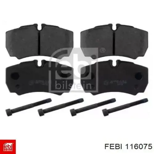 Задні гальмівні колодки Febi 116075 ціна, від 19.43 USD