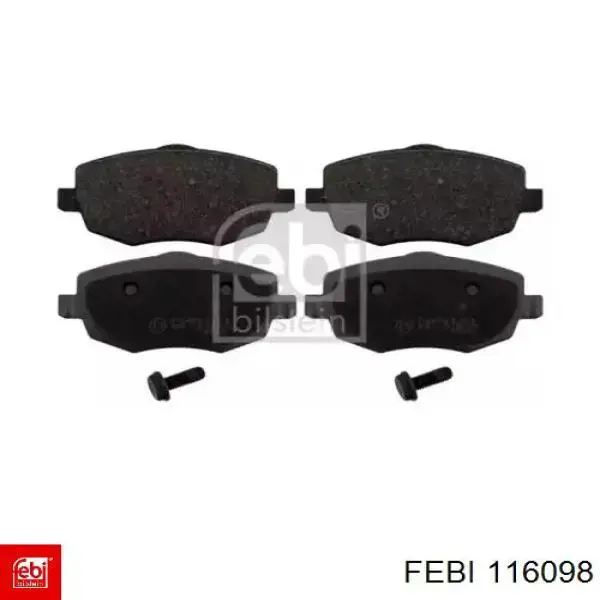 Гальмівні колодки Febi 116098 ціна, від 27.89 USD