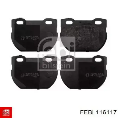 Задні гальмівні колодки Febi 116117 ціна, від 23.36 USD