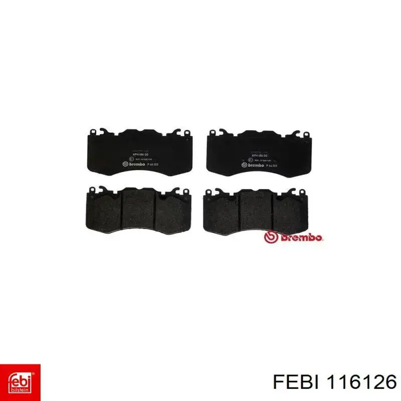 Гальмівні колодки Febi 116126 ціна, від 51.34 USD