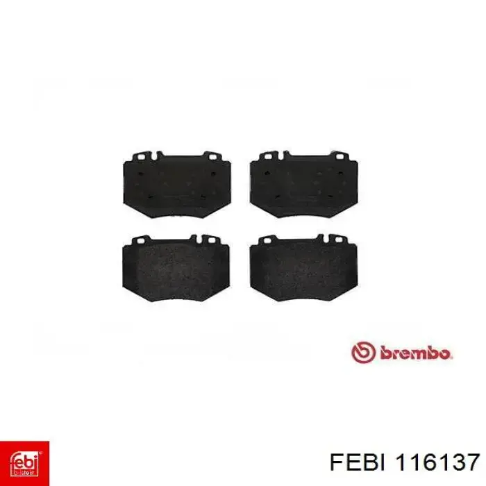 Гальмівні колодки Febi 116137 ціна, від 38.16 USD