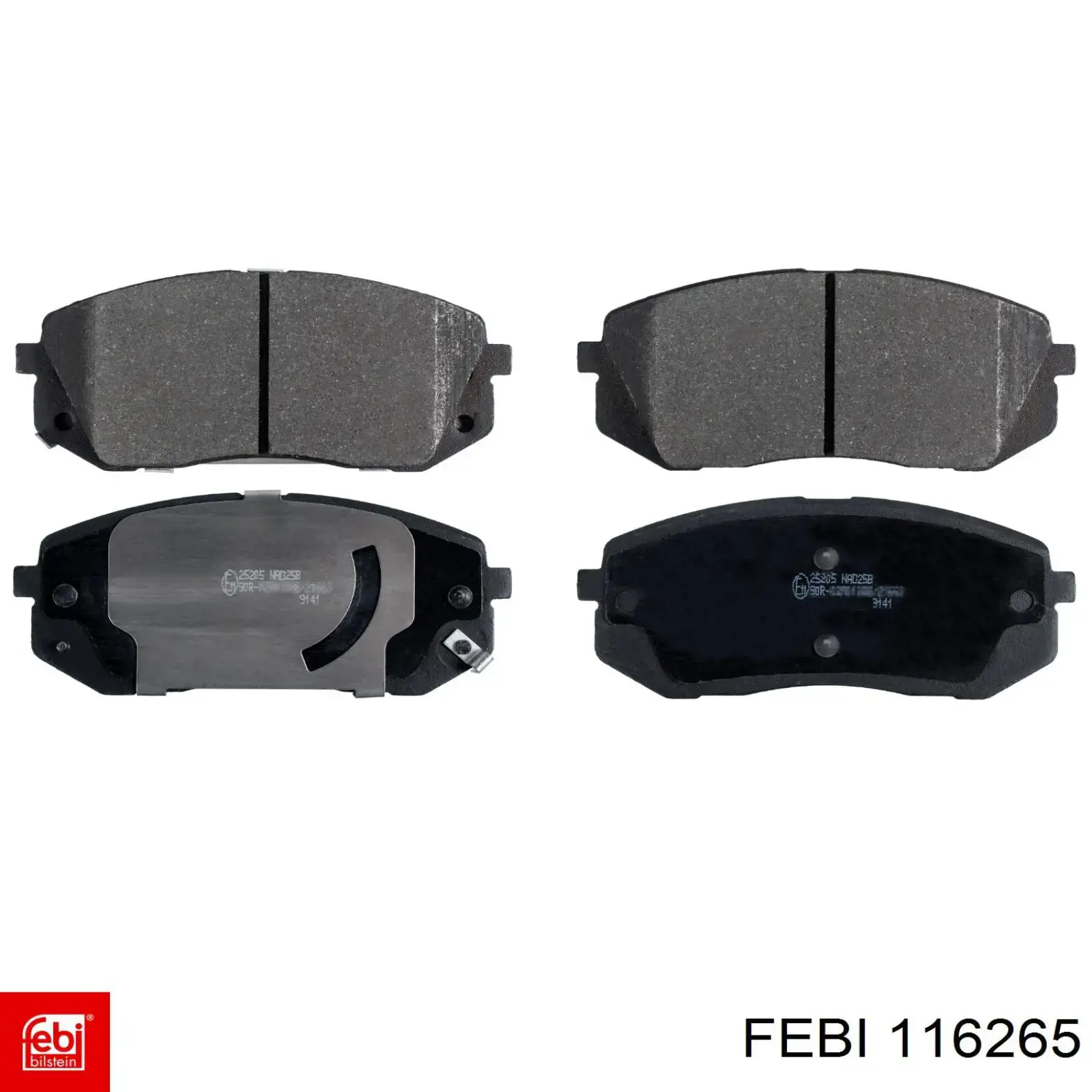 Гальмівні колодки Febi 116265 ціна, від 31.82 USD