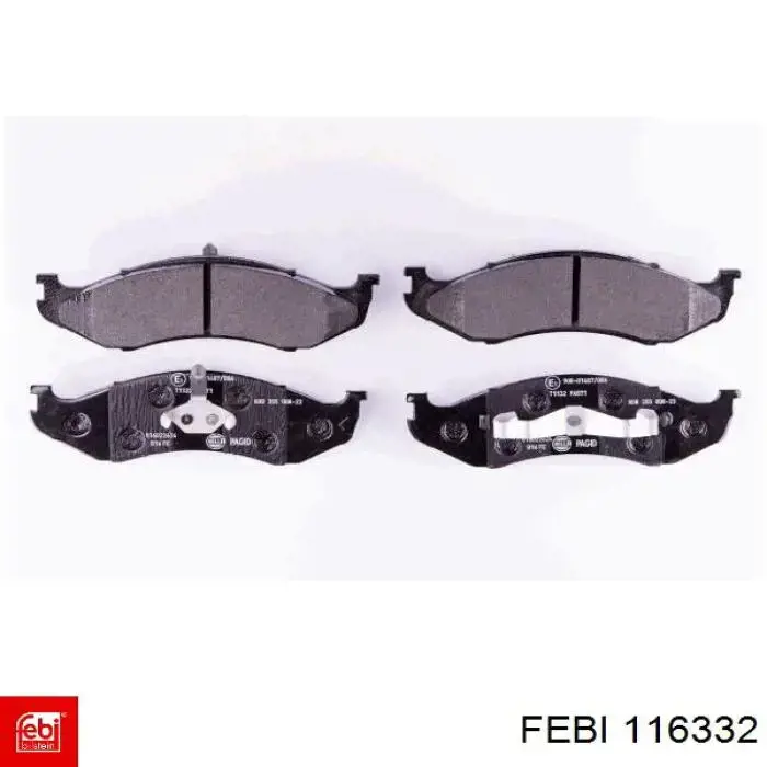 Гальмівні колодки Febi 116332 ціна, від 20.41 USD