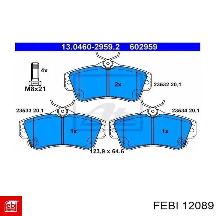 Підшипник верхньої опори Febi 12089