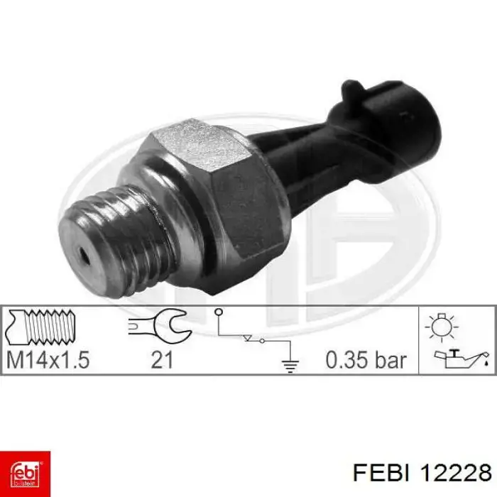 Манометри (показник тиску масла) Febi 12228 ціна, від 4.22 USD