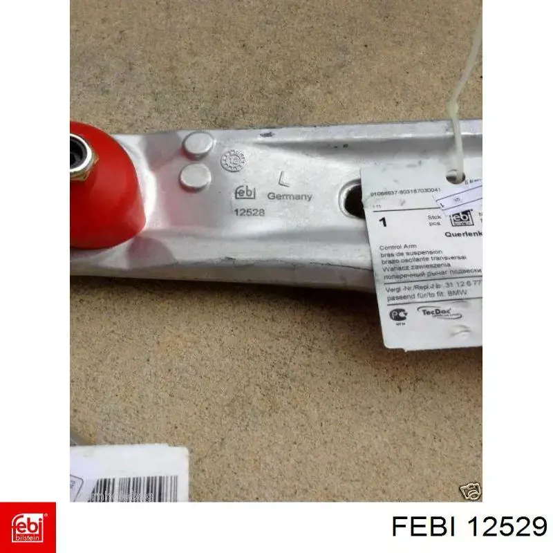 Важіль передньої підвіски нижній, правий Febi 12529 ціна, від 86.97 USD