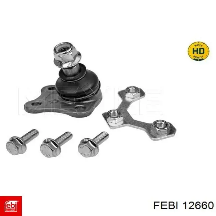 Кульова опора, нижня, права Febi 12660 ціна, від 9.30 USD
