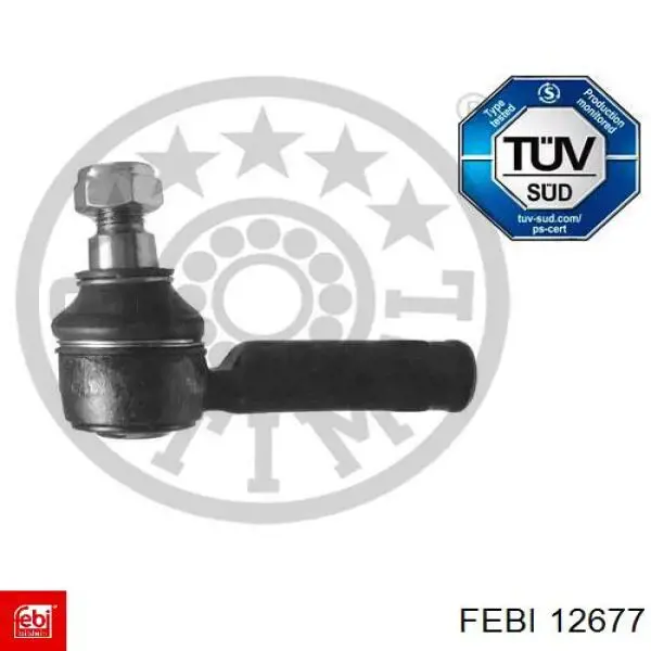 Накінечник поздовжньої рульової тяги, задній 12677 Febi
