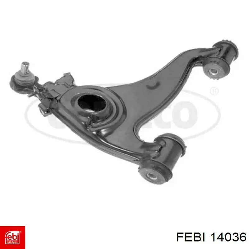 Важіль передній лівий Febi 14036 ціна, від 87.56 USD