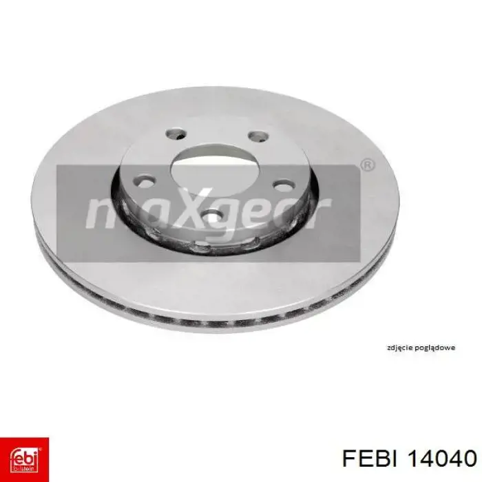 Диск гальмівний передній Febi 14040