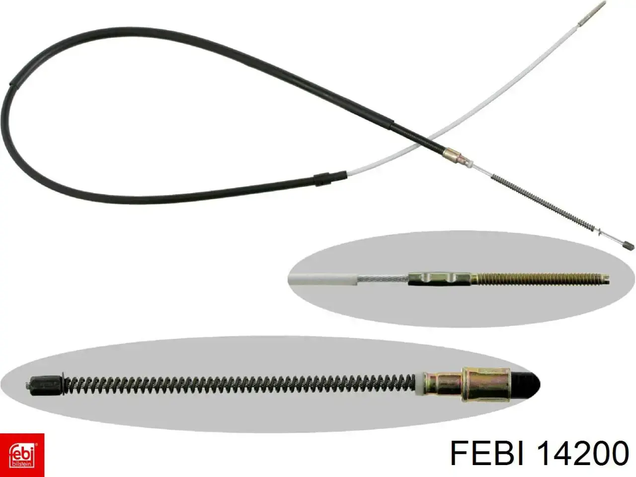 Трос ручного гальма задній, правий/лівий 14200 Febi