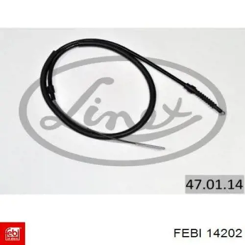 Трос ручного гальма задній, правий/лівий Febi 14202 ціна, від 6.18 USD