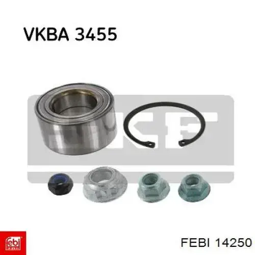 Купити 14250 Febi Підшипник ступиці передньої