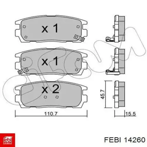 Скоба-фіксатор пальця кульової опори Febi 14260 ціна, від 5.72 USD